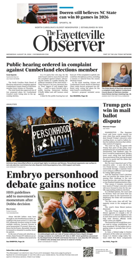Cover of The Fayetteville Observer