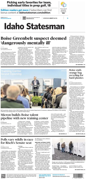 Cover of The Idaho Statesman