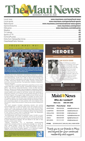 Cover of The Maui News