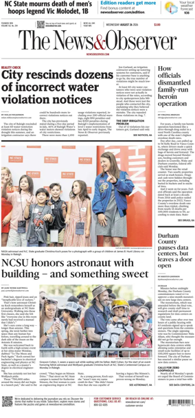 Cover of The News & Observer
