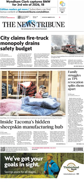 Cover of The News Tribune