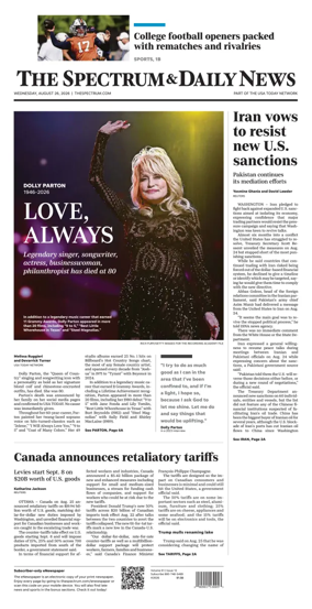 Cover of The Spectrum & Daily News