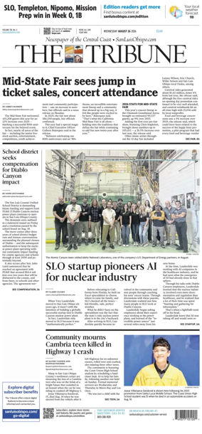 Cover of The Tribune (SLO)