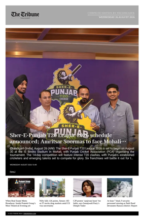 Cover of Tribune India - Compiled Edition