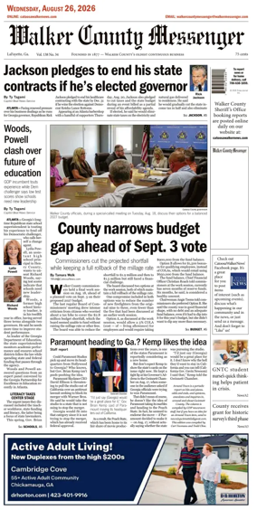 Cover of Walker County Messenger