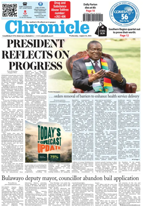 Cover of Chronicle (Zimbabwe)