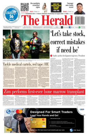 Cover of The Herald (Zimbabwe)