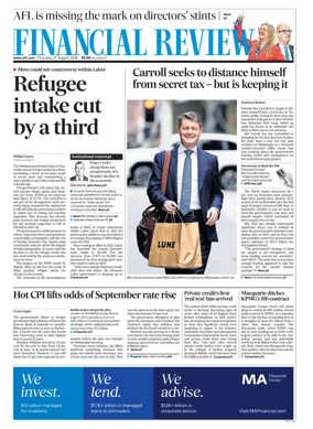 Cover of The Australian Financial Review