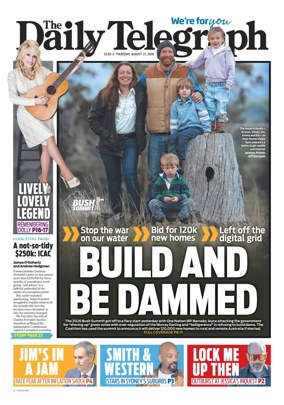 Cover of The Daily Telegraph (Sydney)