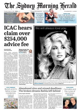 Cover of The Sydney Morning Herald