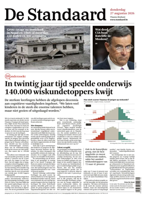 Cover of De Standaard