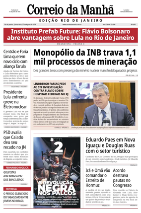 Cover of Jornal Correio da Manha