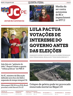 Cover of Jornal do Commercio