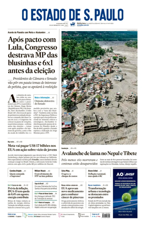 Cover of O Estado de S. Paulo