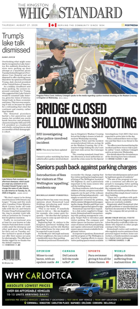 Cover of Kingston Whig-Standard