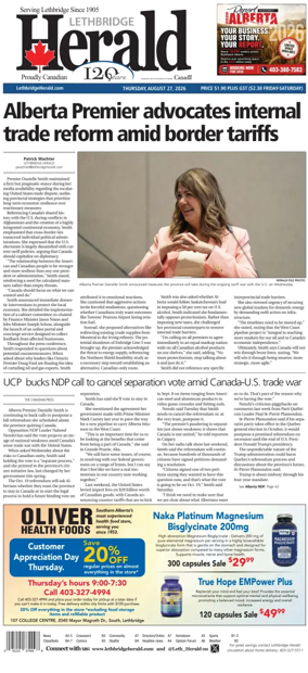 Cover of Lethbridge Herald