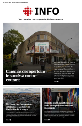 Cover of Radio-Canada Info