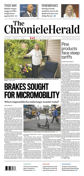Cover of The Chronicle Herald (Provincial)