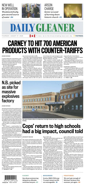 Cover of The Daily Gleaner