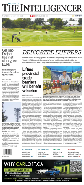 Cover of The Intelligencer (Belleville)