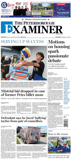 Cover of The Peterborough Examiner