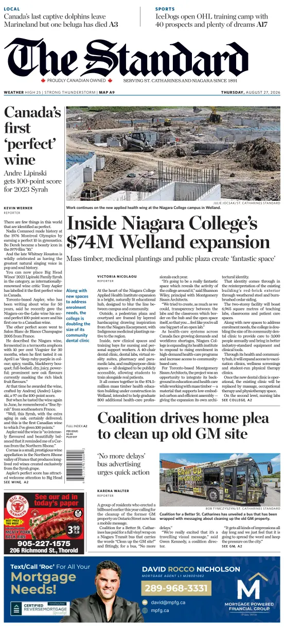 Cover of The Standard (St. Catharines)
