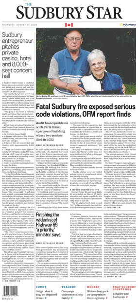 Cover of The Sudbury Star