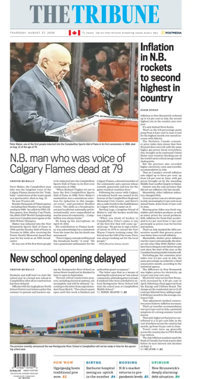 Cover of The Tribune (New Brunswick)