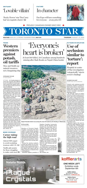 Cover of Toronto Star