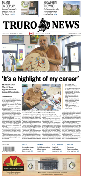 Cover of Truro News