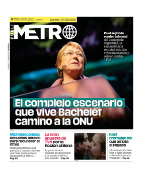Cover of Publimetro Chile