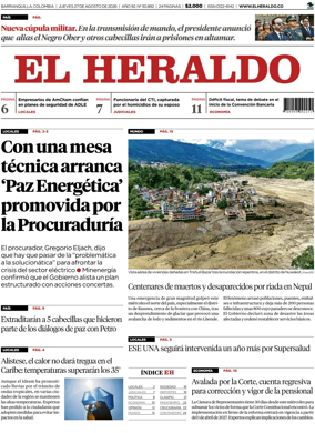 Cover of El Heraldo (Colombia)