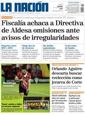 Cover of La Nacion (Costa Rica)