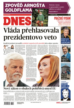 Cover of Dnes Prague Edition