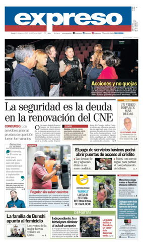 Cover of Diario Expreso
