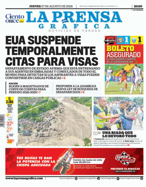 Cover of La Prensa Grafica