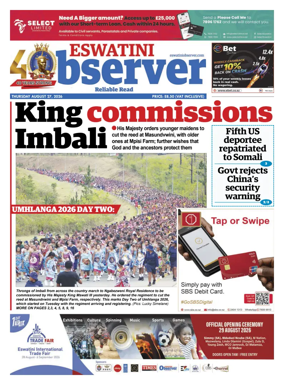Cover of Eswatini Observer