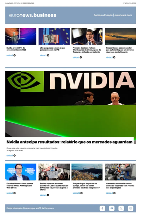 Cover of Euronews Business (Portuguese)