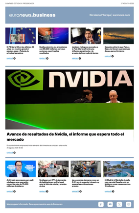 Cover of Euronews Business (Spanish) Compiled Edition
