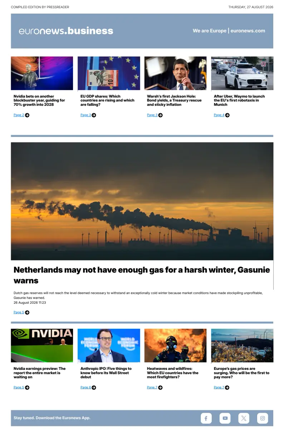 Cover of Euronews Business