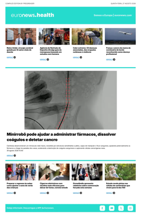 Cover of Euronews Health (Portuguese)