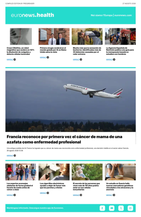 Cover of Euronews Health (Spanish) Compiled Edition