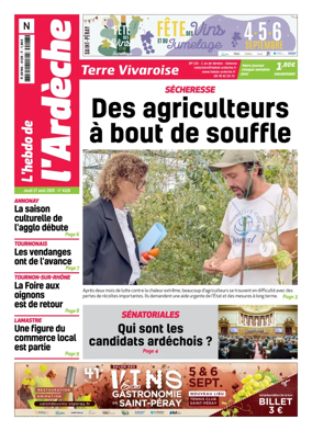 Cover of L'Hebdo de l'Ardeche – edition Nord