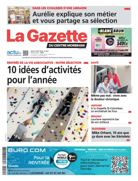 Cover of La Gazette du Centre Morbihan