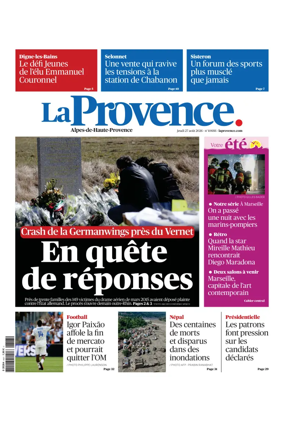 Cover of La Provence Alpes-de-Haute-Provence