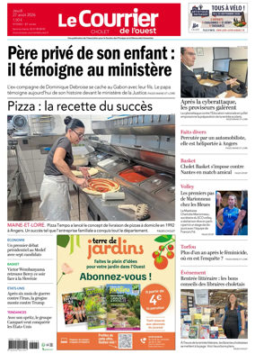 Cover of Le Courrier de l’Ouest (Cholet)