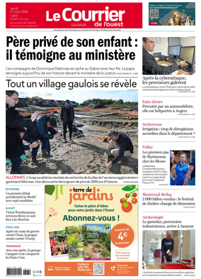 Cover of Le Courrier de l’Ouest (Saumur)