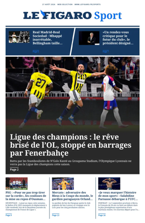 Cover of Le Figaro Sport
