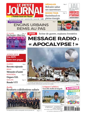 Cover of Le Petit Journal - L'hebdo local de l'Aude