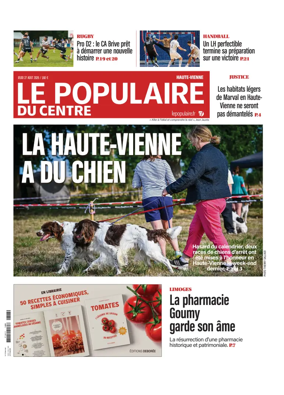 Cover of Le Populaire du Centre (Haute-Vienne)